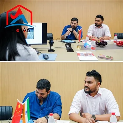 گروه Zhen'an از مشتریان هندی استقبال می کند، برای کیفیت و خدمات مورد تمجید قر...